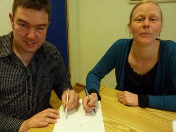 This is what newly minted house owners look like (two out of 100...)